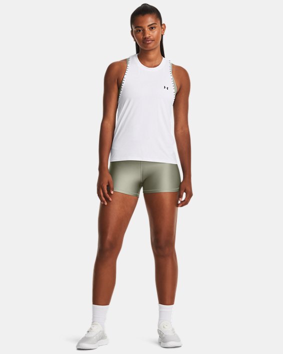 Pantalón corto de talle medio HeatGear® para mujer, Green, pdpMainDesktop image number 2